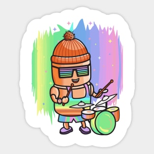 Drummer star Sticker